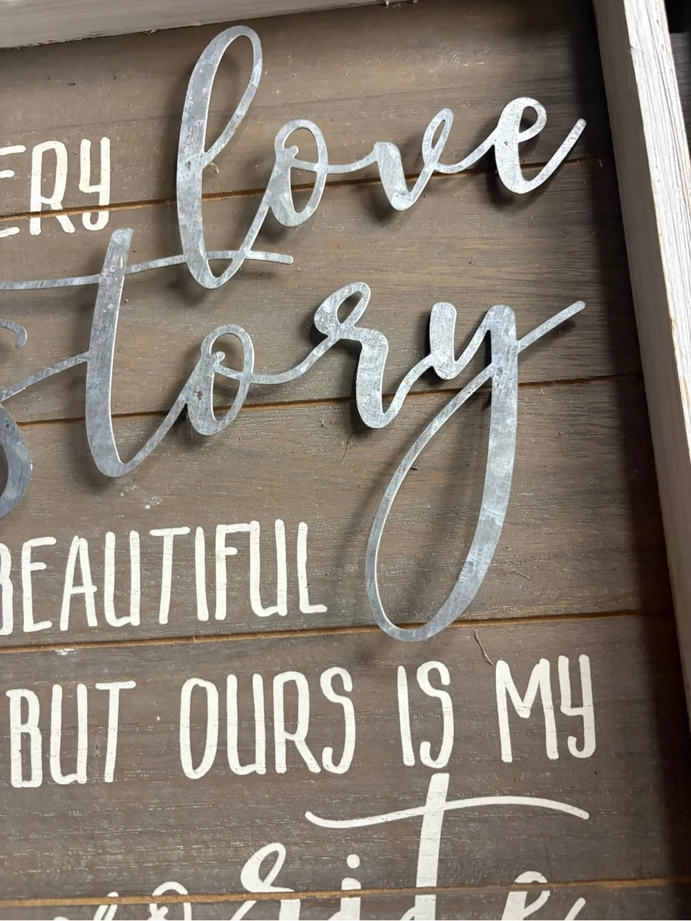 Hobby Lobby rustic wood